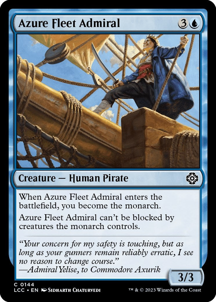 Image for Azure Fleet Admiral (144) (The Lost Caverns of Ixalan) - Magic: The Gathering