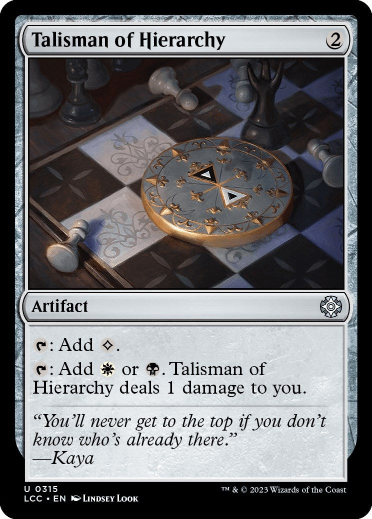 Talisman of Hierarchy (315) [LCC] - MTG Single