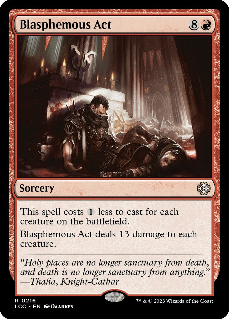 Blasphemous Act (216) [LCC] - MTG Single