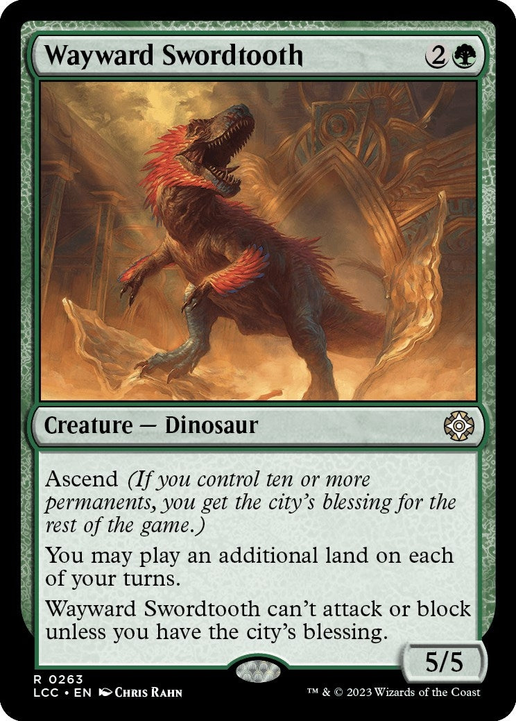 Wayward Swordtooth (263) [LCC] - MTG Single