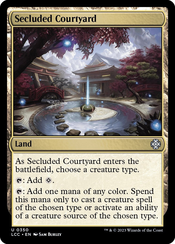 Secluded Courtyard (350) [LCC] - MTG Single