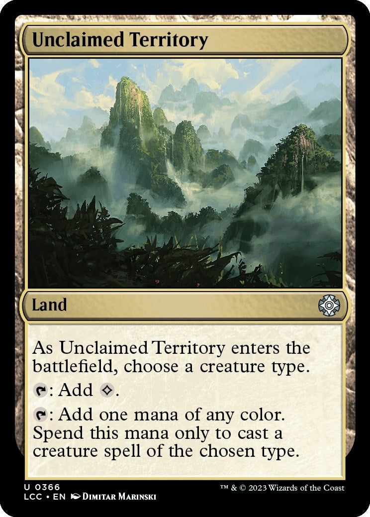 Unclaimed Territory (366) [LCC] - MTG Single