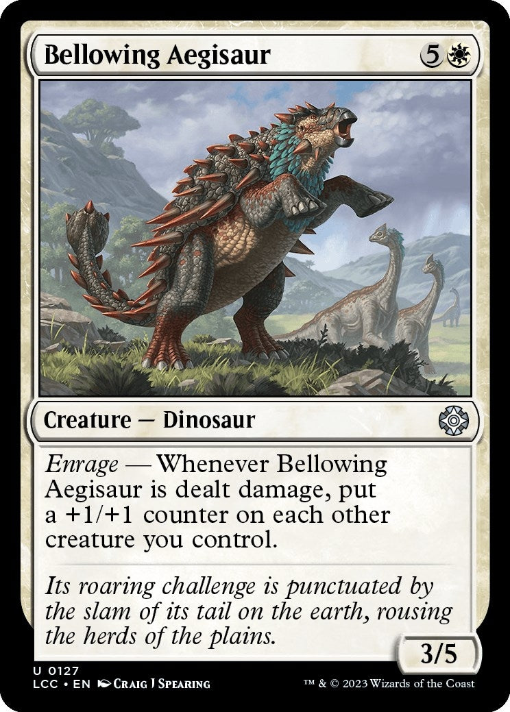 Bellowing Aegisaur (127) [LCC] - MTG Single