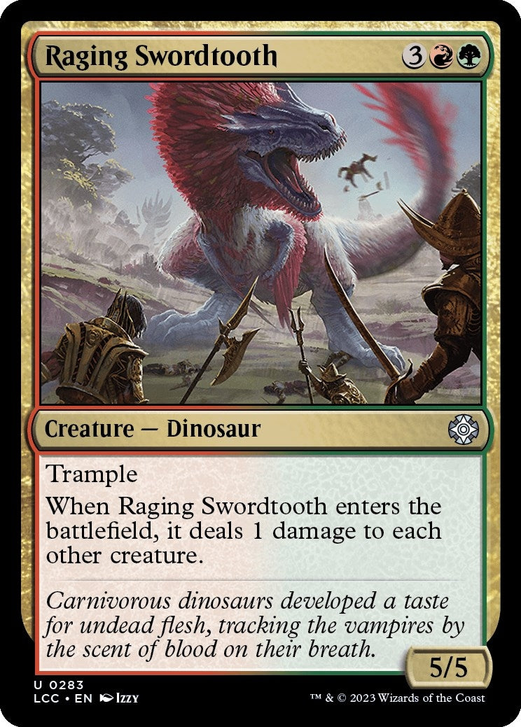 Raging Swordtooth (283) [LCC] - MTG Single