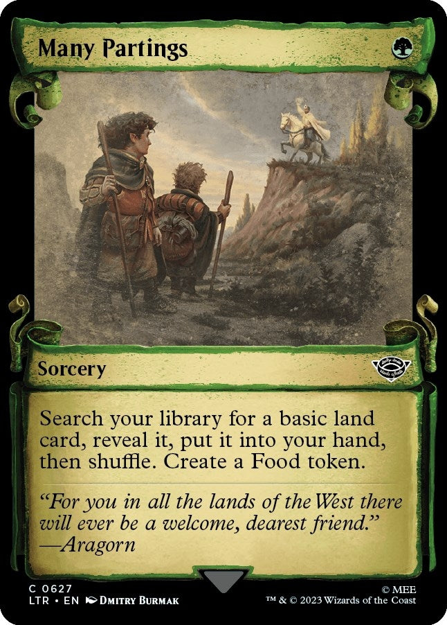 Many Partings (Showcase Scrolls) (627) [LTR] - MTG Single