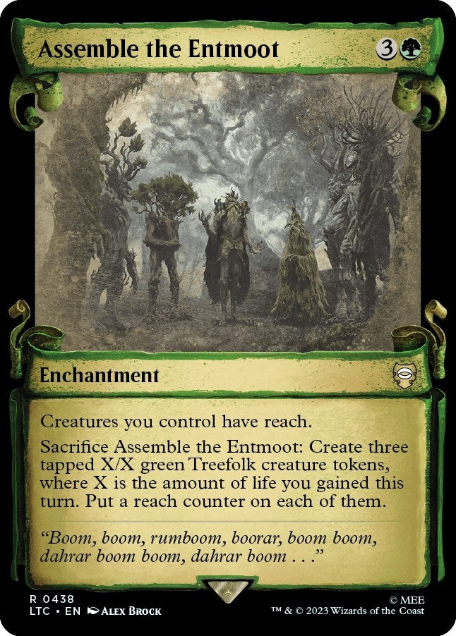 Assemble the Entmoot (Showcase Scrolls) (438) [LTC] - MTG Single