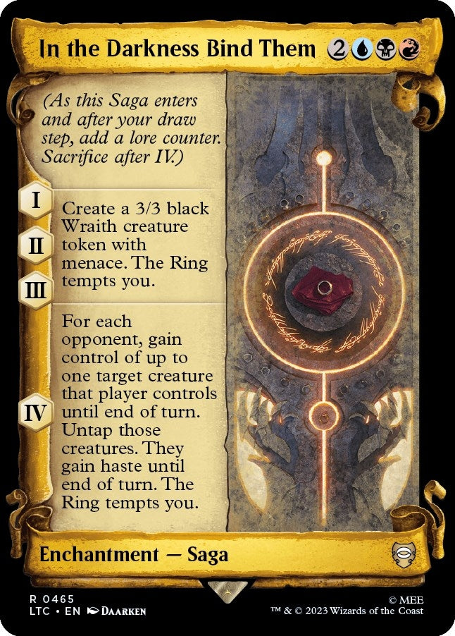 In the Darkness Bind Them (Showcase Scrolls) (465) [LTC] - MTG Single