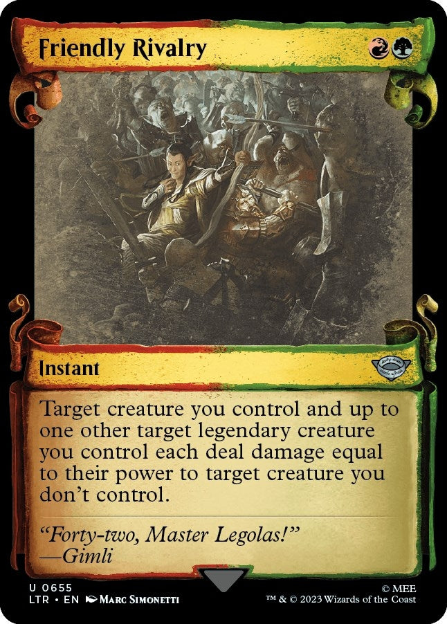 Friendly Rivalry (Showcase Scrolls) (655) [LTR] - MTG Single