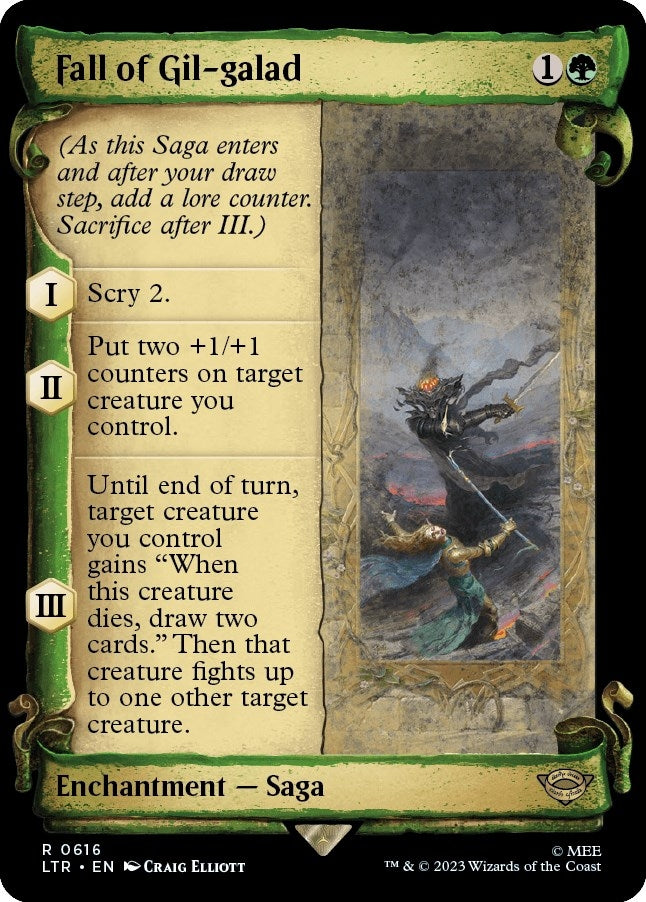 Fall of Gil-galad (Showcase Scrolls) (616) [LTR] - MTG Single