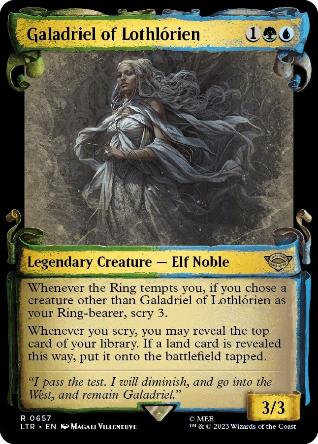 Galadriel of Lothlorien (Showcase Scrolls) (657) [LTR] - MTG Single