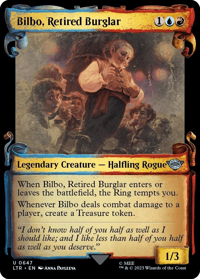 Bilbo Retired Burglar (Showcase Scrolls) (647) [LTR] - MTG Single
