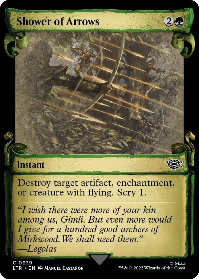 Shower of Arrows (Showcase Scrolls) (639) [LTR] - MTG Single