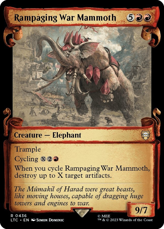 Rampaging War Mammoth (Showcase Scrolls) (436) [LTC] - MTG Single