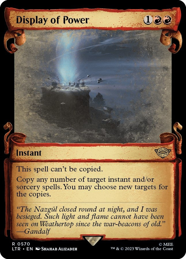 Display of Power (Showcase Scrolls) (570) [LTR] - MTG Single