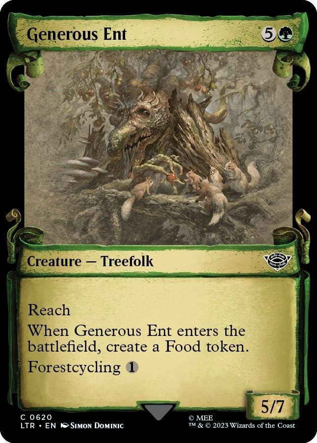 Generous Ent (Showcase Scrolls) (620) [LTR] - MTG Single