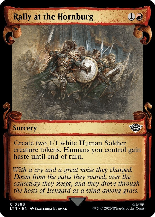 Rally at the Hornburg (Showcase Scrolls) (593) [LTR] - MTG Single