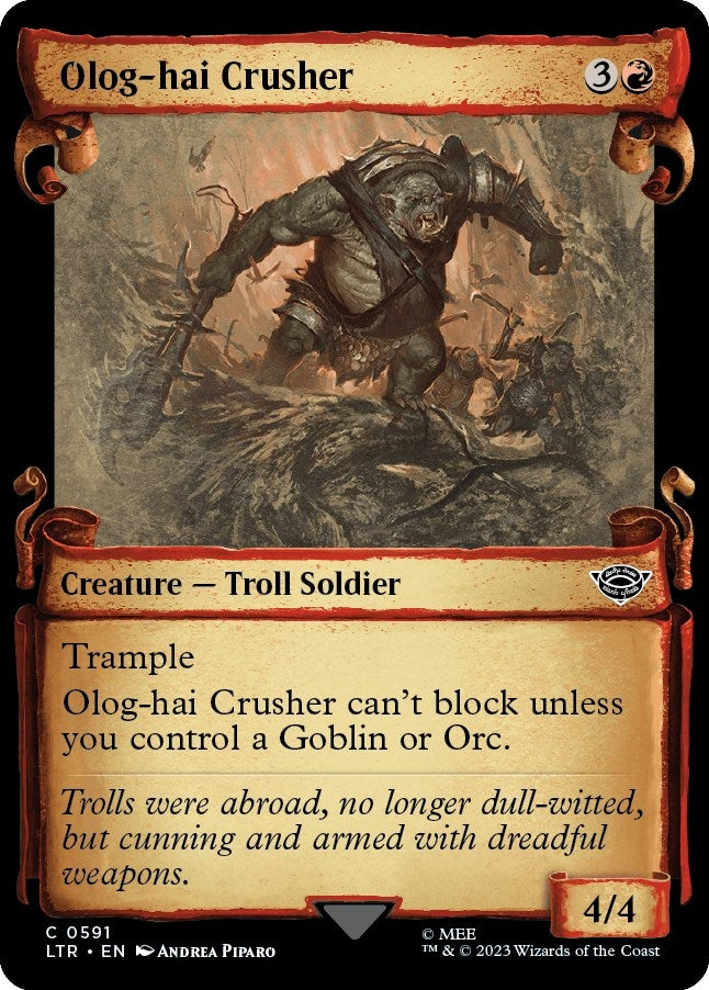 Olog-Hai Crusher (Showcase Scrolls) (591) [LTR] - MTG Single