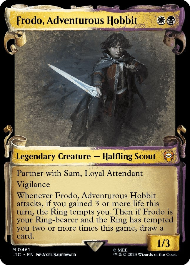 Frodo Adventurous Hobbit (Showcase Scrolls) (461) [LTC] - MTG Single