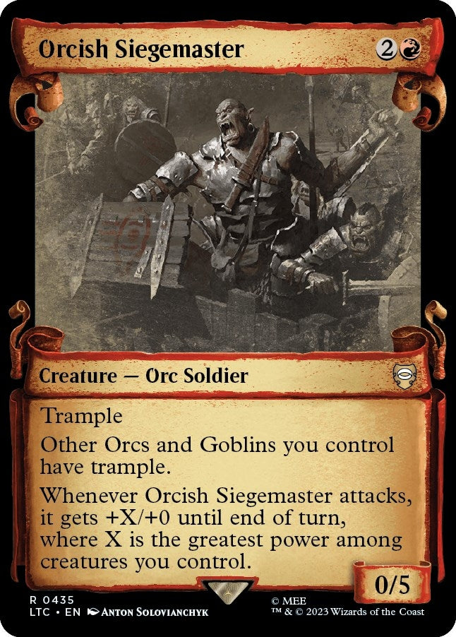 Orcish Siegemaster (Showcase Scrolls) (435) [LTC] - MTG Single