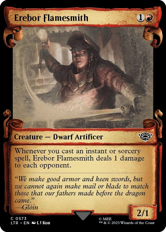 Erebor Flamesmith (Showcase Scrolls) (573) [LTR] - MTG Single