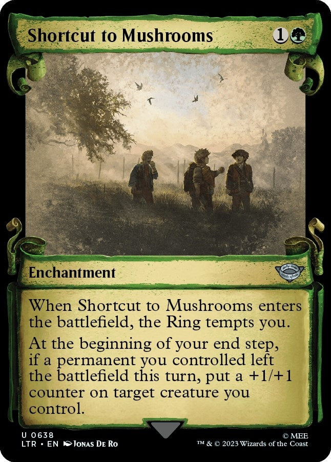 Shortcut to Mushrooms (Showcase Scrolls) (638) [LTR] - MTG Single