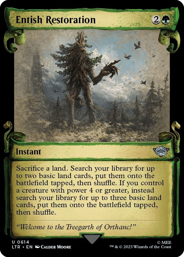 Entish Restoration (Showcase Scrolls) (614) [LTR] - MTG Single