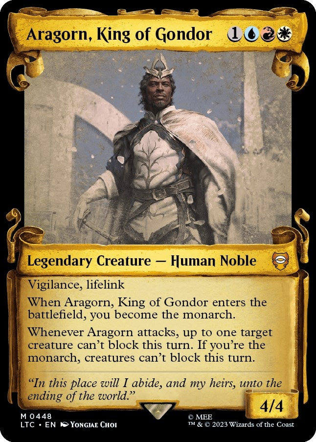 Aragorn King of Gondor (Showcase Scrolls) (448) [LTC] - MTG Single
