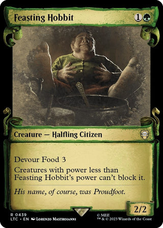 Feasting Hobbit (Showcase Scrolls) (439) [LTC] - MTG Single