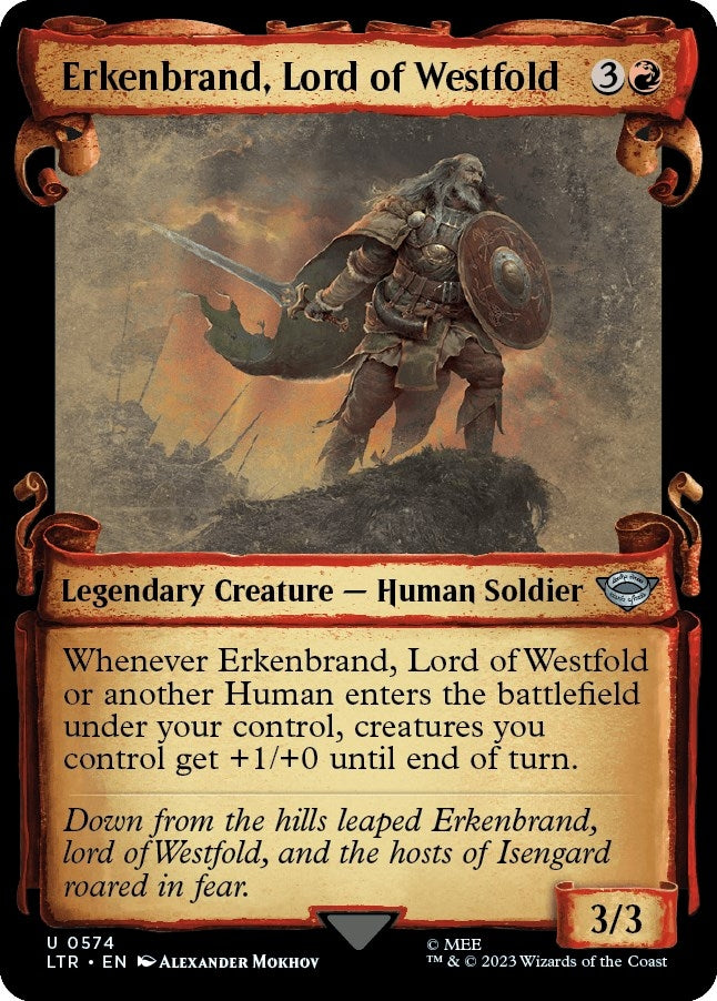 Erkenbrand Lord of Westfold (Showcase Scrolls) (574) [LTR] - MTG Single