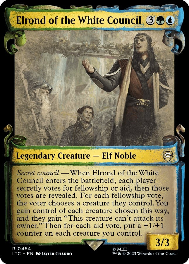 Elrond of the White Council (Showcase Scrolls) (454) [LTC] - MTG Single