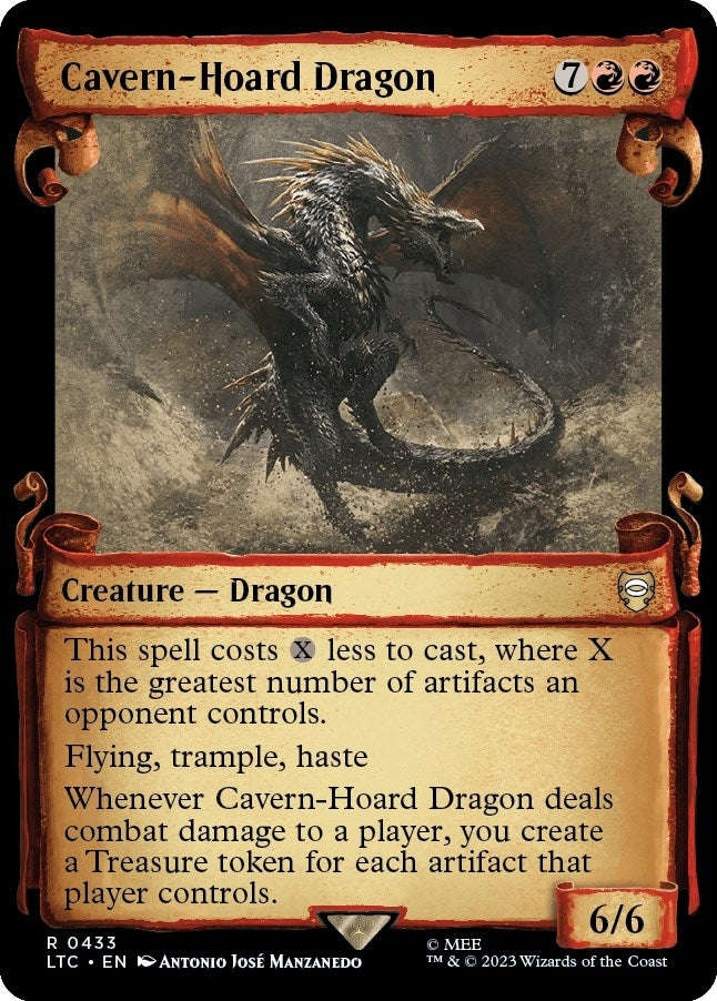 Cavern-Hoard Dragon (Showcase Scrolls) (433) [LTC] - MTG Single