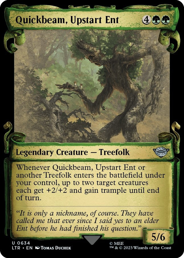 Quickbeam Upstart Ent (Showcase Scrolls) (634) [LTR] - MTG Single
