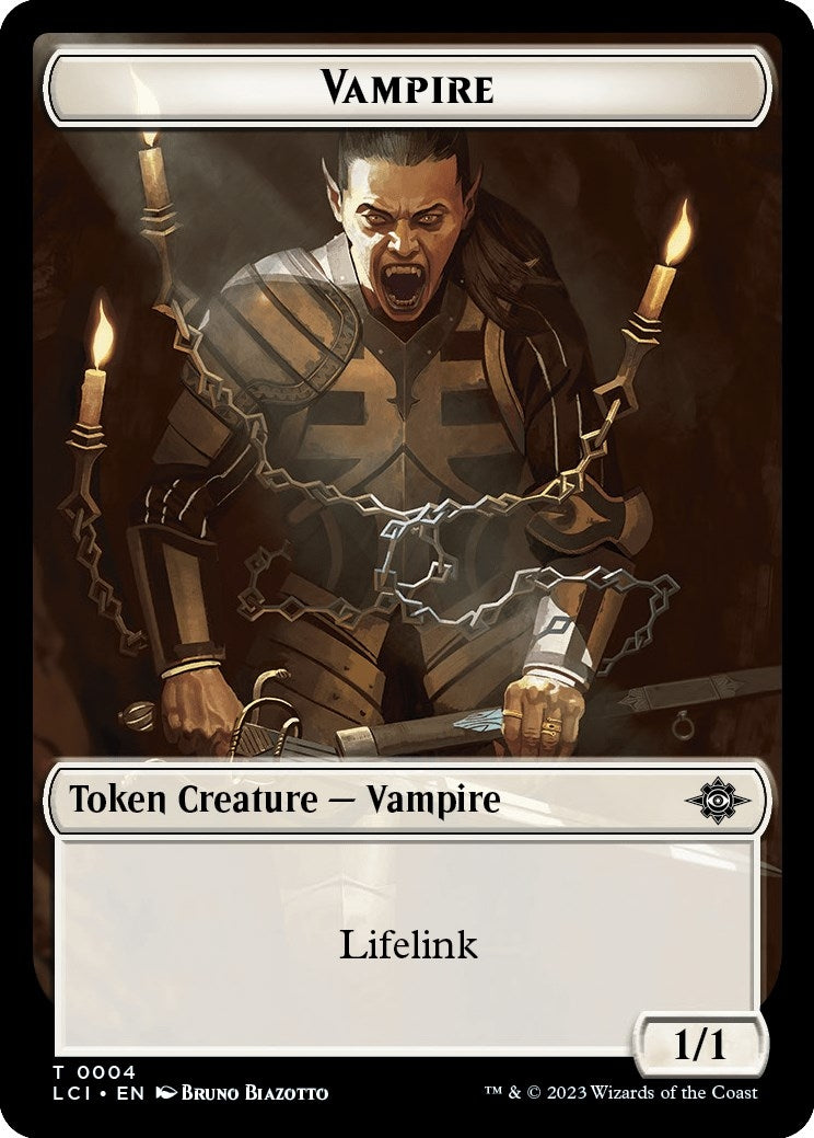 Vampire // Vampire Demon Double-Sided Token (0) [LCI] - MTG Single