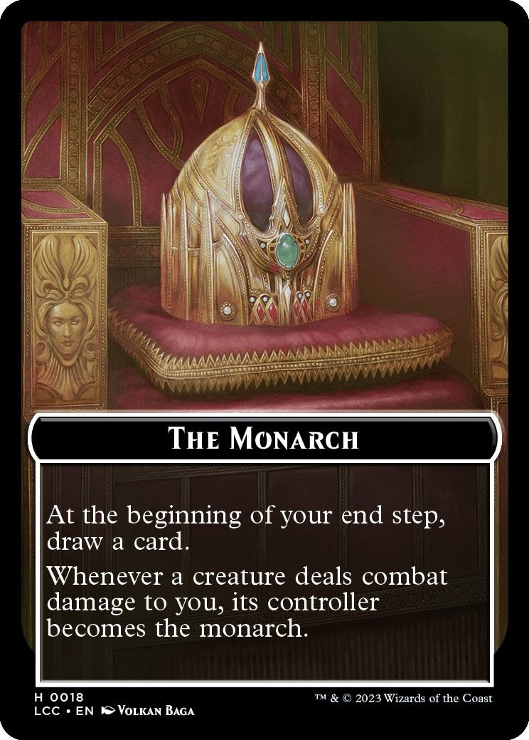 The Monarch // Dinosaur Double-Sided Token (0) [LCC] - MTG Single