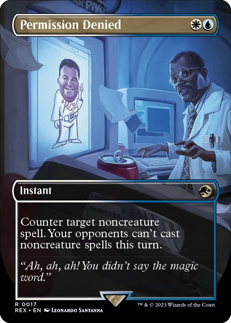 Permission Denied (Borderless) (17) [REX] - MTG Single