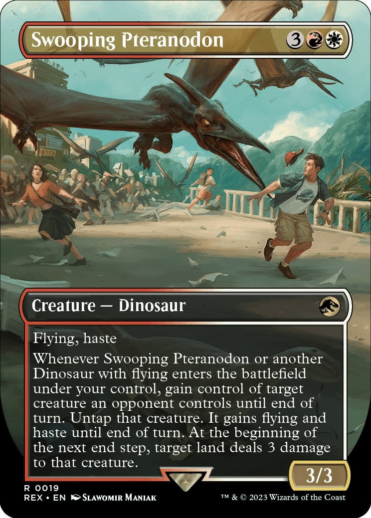 Swooping Pteranodon (Borderless) (19) [REX] - MTG Single