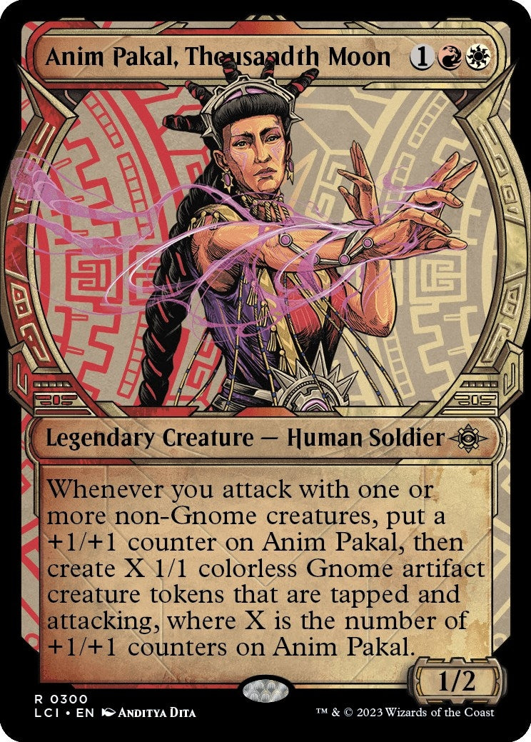 Anim Pakal Thousandth Moon (Showcase) (300) [LCI] - MTG Single