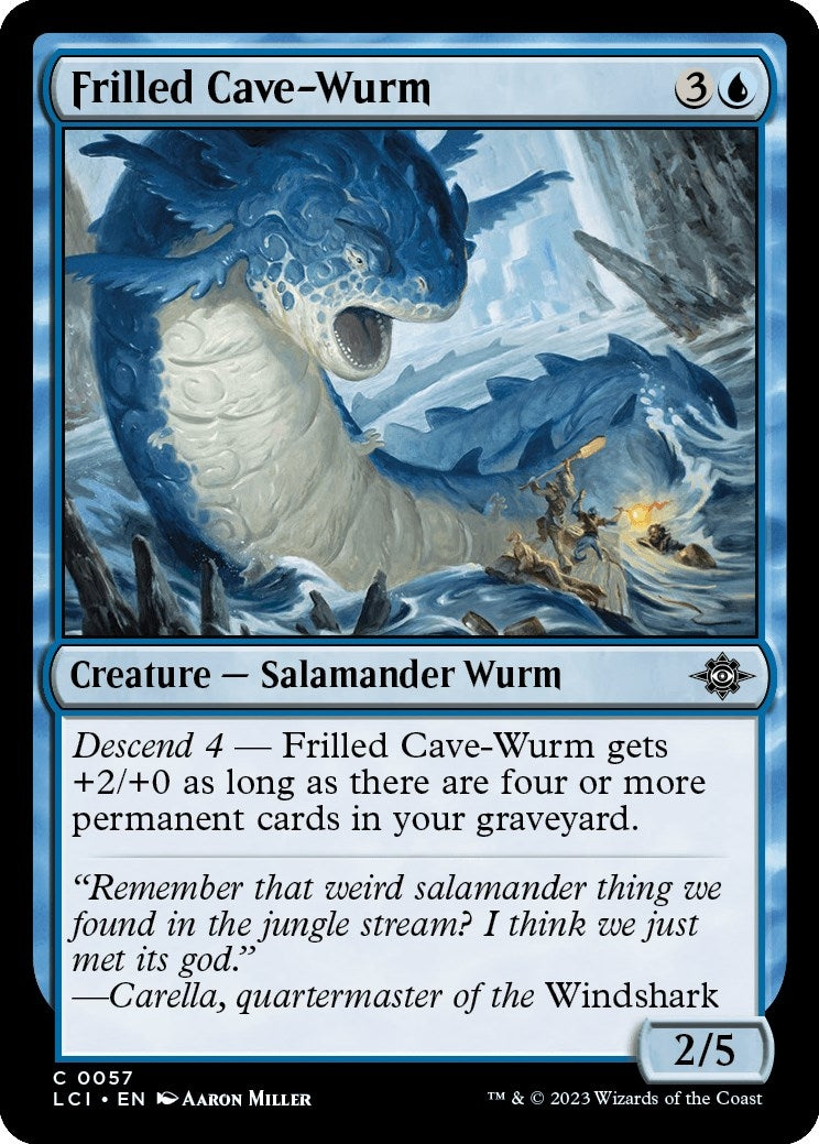 Frilled Cave-Wurm (57) [LCI] - MTG Single