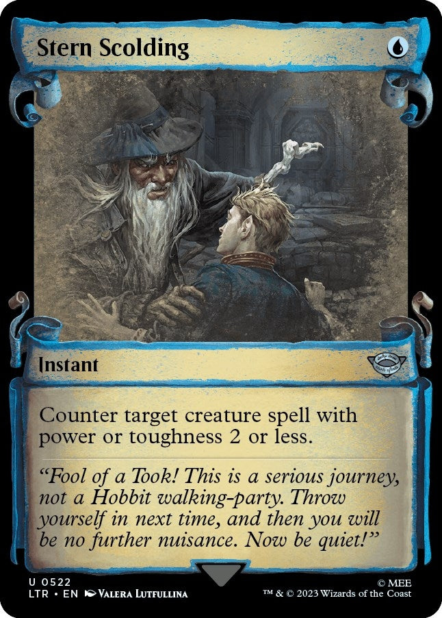 Stern Scolding (Showcase Scrolls) (522) [LTR] - MTG Single