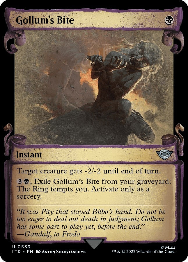 Gollum’s Bite (Showcase Scrolls) (536) [LTR] - MTG Single
