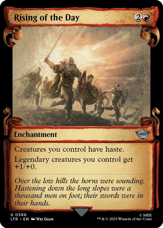 Rising of the Day (Showcase Scrolls) (596) [LTR] - MTG Single