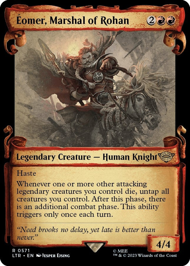 Eomer Marshal of Rohan (Showcase Scrolls) (571) [LTR] - MTG Single