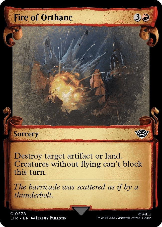 Fire of Orthanc (Showcase Scrolls) (578) [LTR] - MTG Single