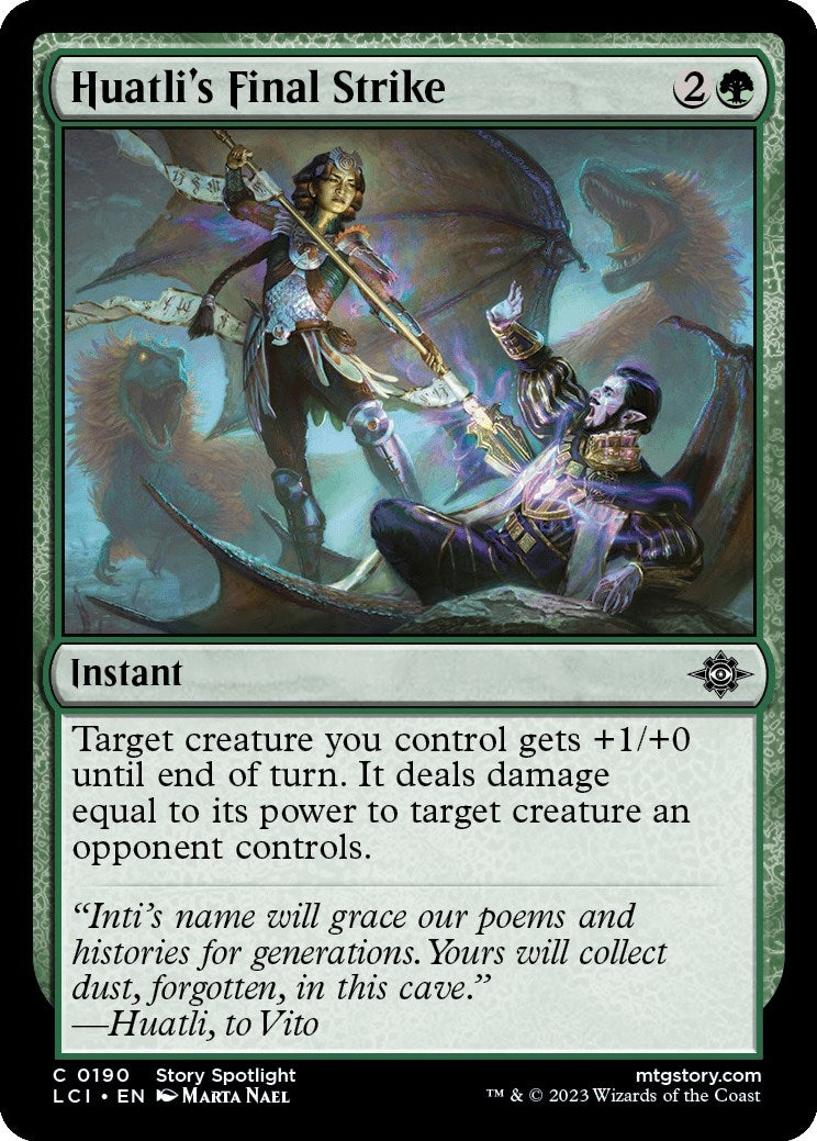 Huatli’s Final Strike (190) [LCI] - MTG Single
