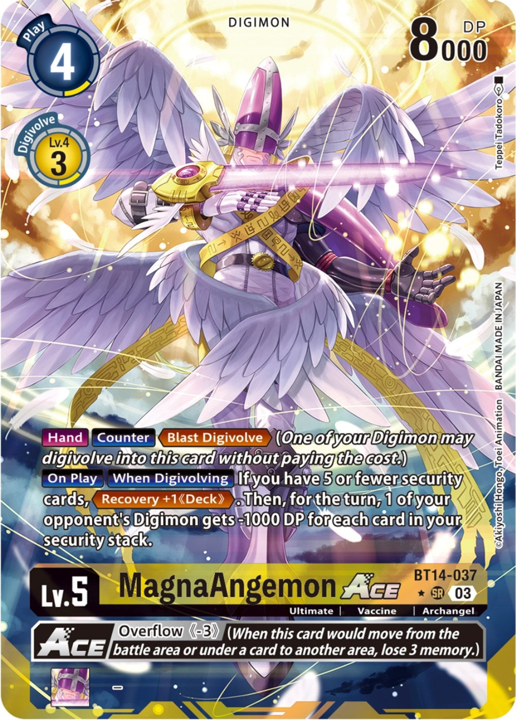 MagnaAngemon ACE (Alternate Art) (14037) [BT14] - Digimon Card Game Single