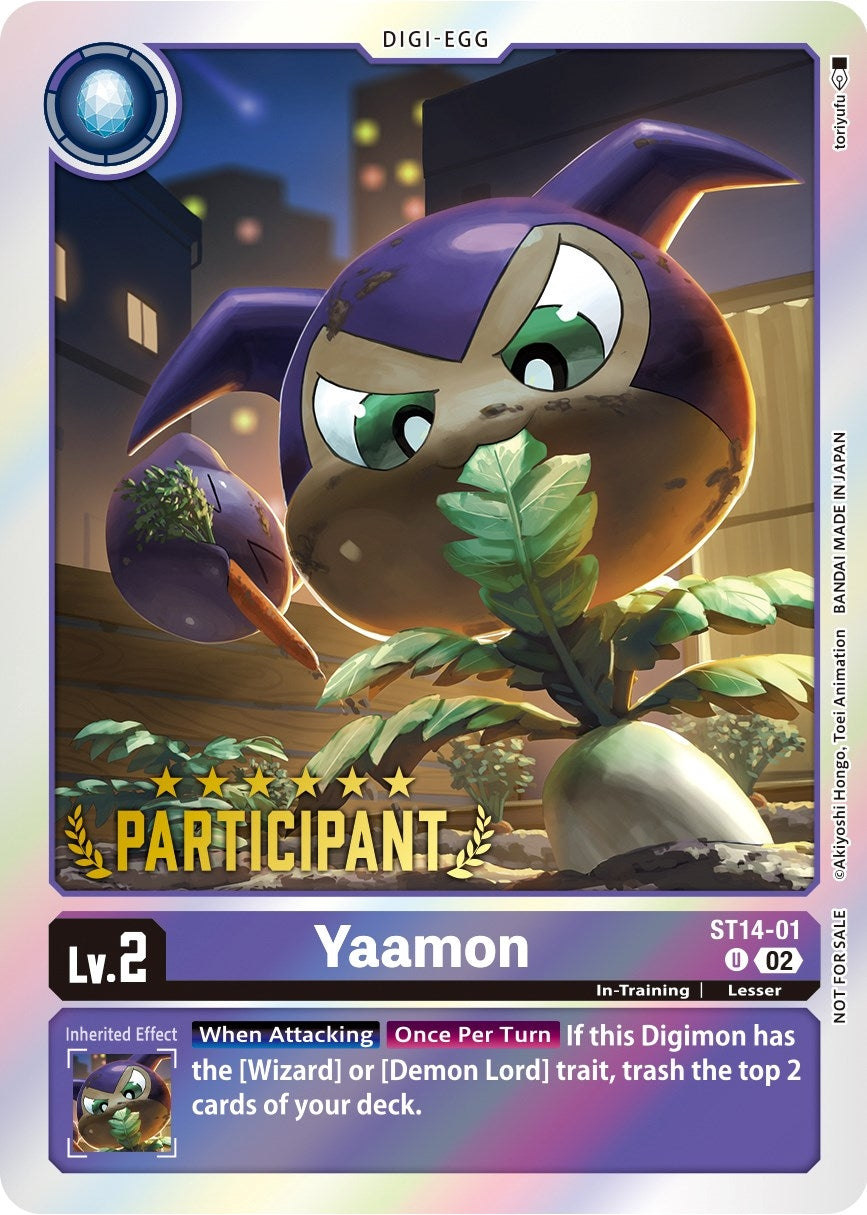 Yaamon (Digimon 3-On-3 November 2023 Participation) (1401) [ST-14] - Digimon Card Game Single