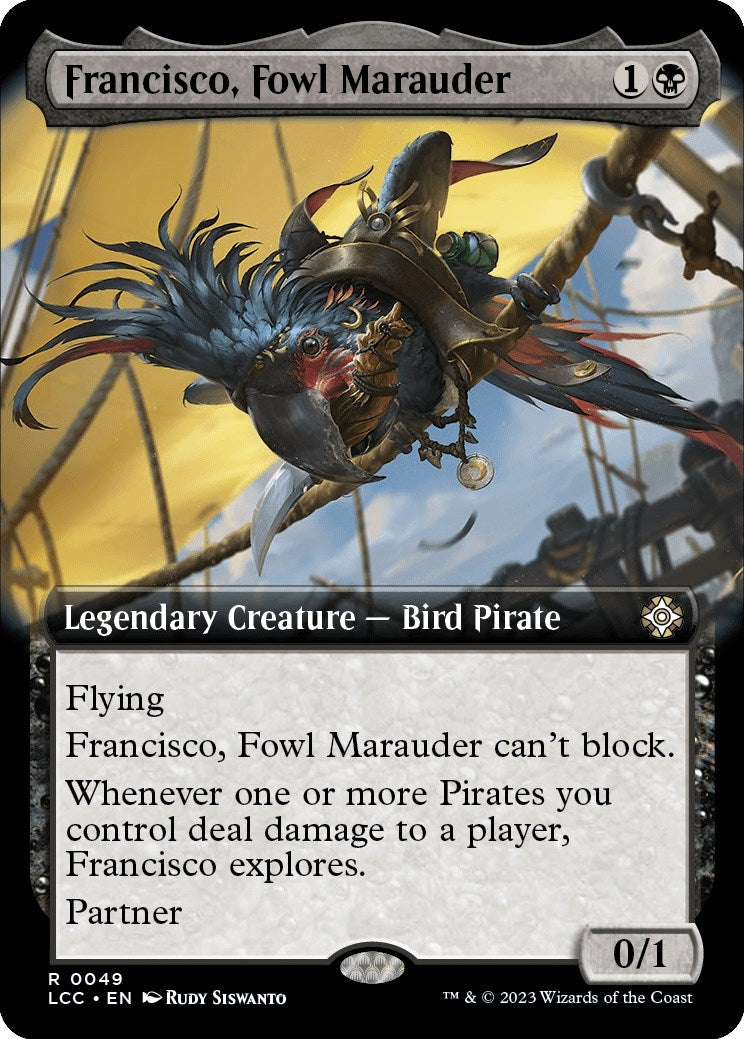 Francisco Fowl Marauder (Extended Art) (49) [LCC] - MTG Single
