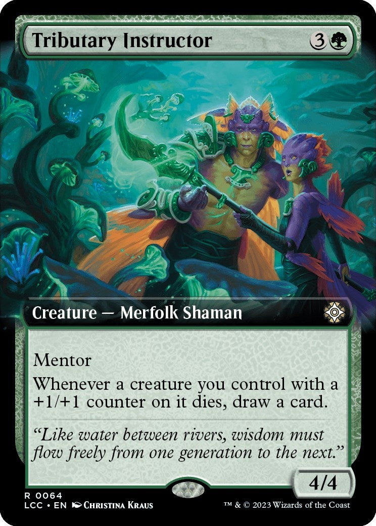 Tributary Instructor (Extended Art) (64) [LCC] - MTG Single