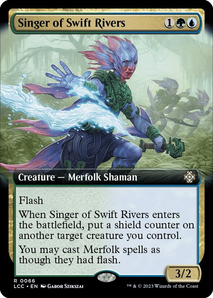 Singer of Swift Rivers (Extended Art) (66) [LCC] - MTG Single