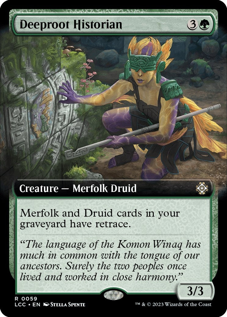 Deeproot Historian (Extended Art) (59) [LCC] - MTG Single
